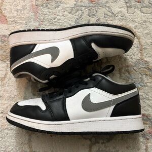 Black white and grey Jordan 1